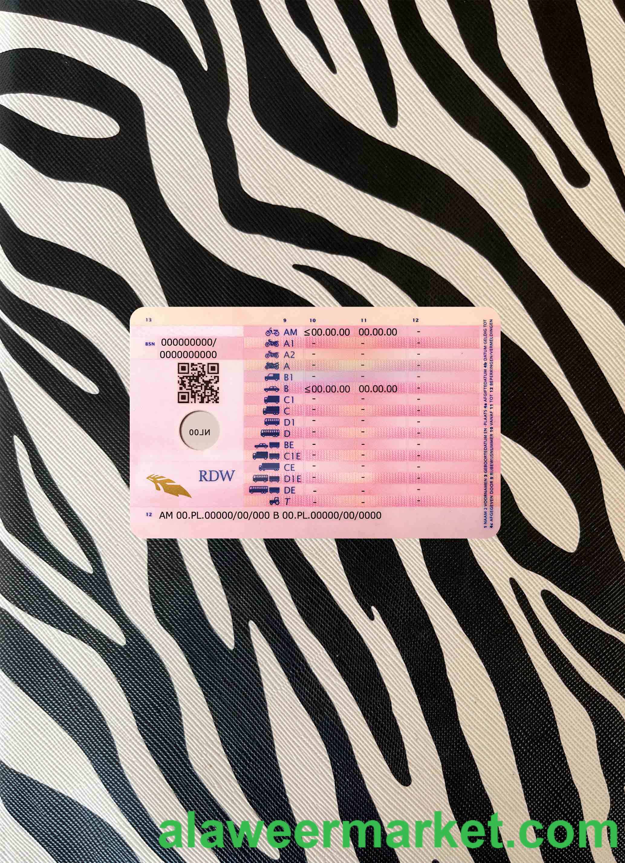 Netherland new driving license photolook BACK